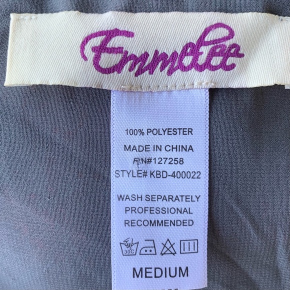 •Emmelee• Print Chiffon Shift Mini Dress - Size Medium - Picture 2 of 8